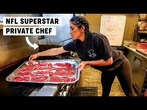 Cooking Breakfast, Lunch & Dinner for 25 Top NFL Rookies