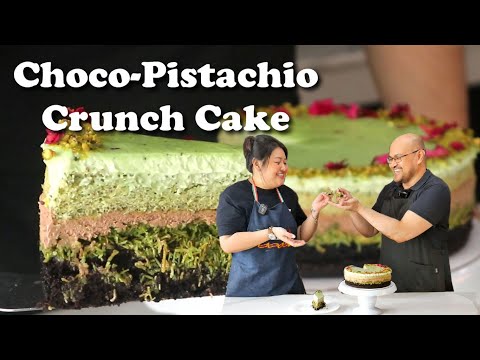 Choco-Pistachio Crunch Cake