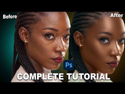 Complete Skin Retouching and Color Grading Photoshop Tutorial
