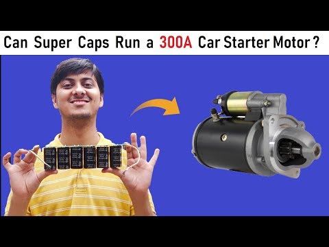 Can we Run 300 Amps Starter DC Motor of a Car with 12v 500F Super Capacitor