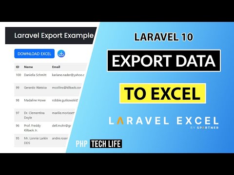 Laravel Export Data in Excel | Laravel Excel Package | PHP Tech Life Hindi