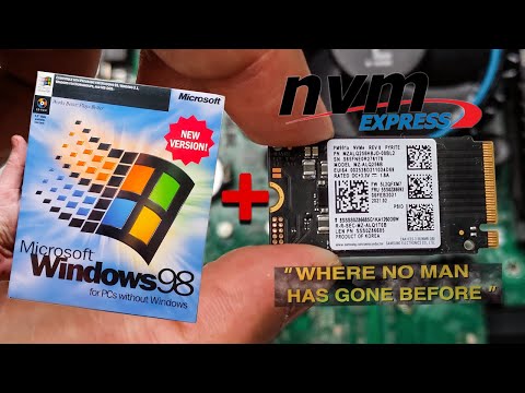 Can we install Windows 98 on NVMe SSD?