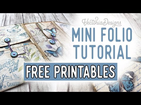 Mini Folio Tutorial + All the Printables for Free