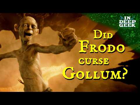 Did Frodo curse Gollum to fall into the Cracks of Doom?