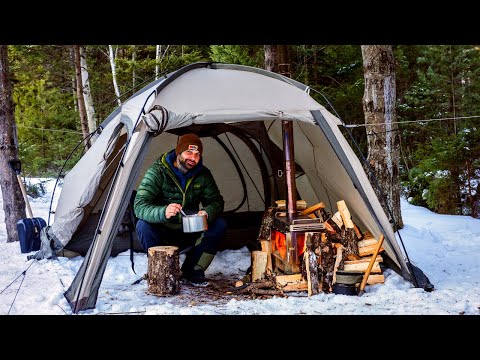 Hot Tent Winter Camping