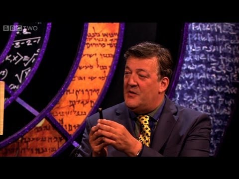 Stephen Fry pops balloons with a laser pen - QI - Series 10 Episode 13 - BBC