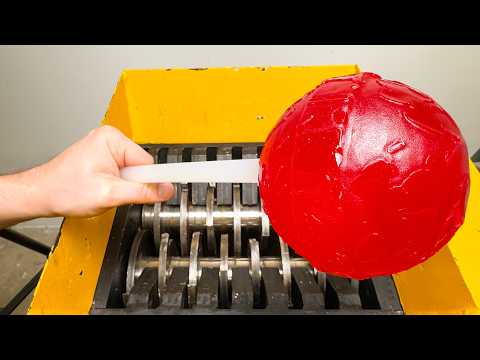 Industrial Shredder vs World’s Largest LOLLIPOP!