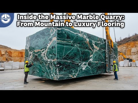 Inside the Massive Marble Quarry: From Mountain to Luxury Flooring