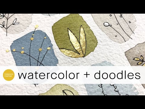 doodling with gold and white   ** beginner level