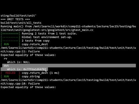 LS33.2 - C - Unit Testing Introduction with Google Test