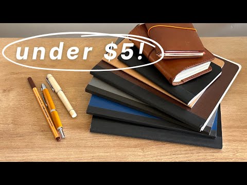 Best notebooks under $5 (fountain pen friendly)