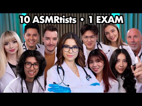 10 ASMRtists Do Cranial Nerve Exams 🧠 Ultimate Medical ASMR Collab