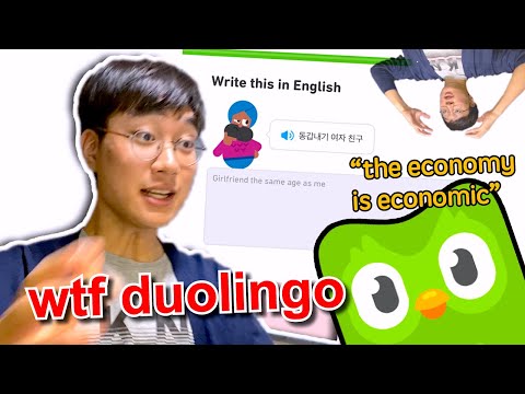 Native Korean Speedruns Duolingo Korean (but it gets heated)