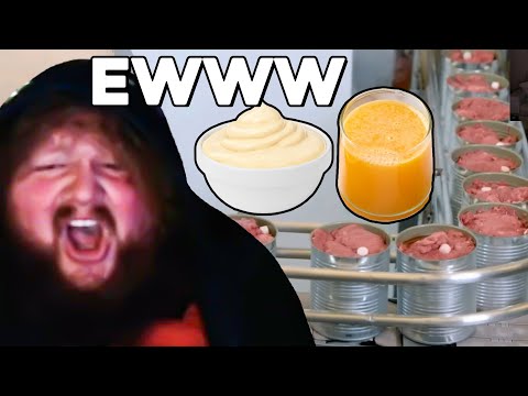 CaseOh Reacts To How Mayonnaise, Orange Juice and Canned Meat Are Made In Factories