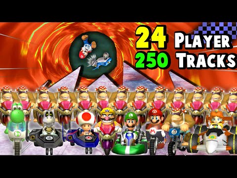 The BIGGEST Mario Kart Knockout Ever...