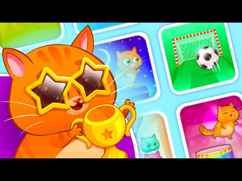 Суровый КОТИК БУБУ #91. Кот ЧЕМПИОН. Новые рекорды. Мультик ИГРА про котят на Игрули TV