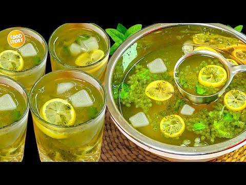 Refreshing Nimbo/Podina Sharbat Recipe,Summer Drink Recipes,Lemon Mint Drink Recipe