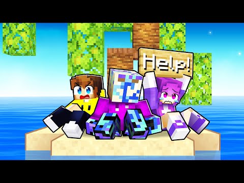 TRAPPED on a DESERTED Island in Minecraft!