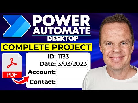 Power Automate Desktop: PDF Extraction and Application Entry