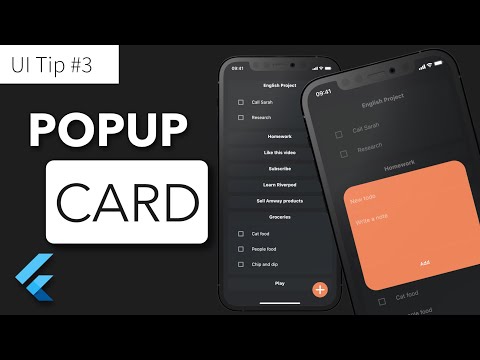 Flutter UI Tip 3: Popup Card