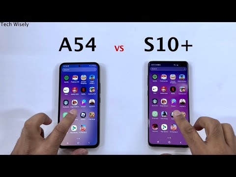 SAMSUNG A54 vs S10+  - Speed Test