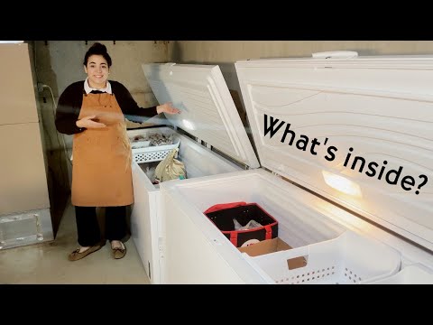How We are Still Eating Fresh Veggies Out of the Garden in December! Freezer and "Root Cellar" Tour