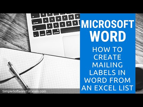 How to Create Mailing Labels in Word From an Excel List