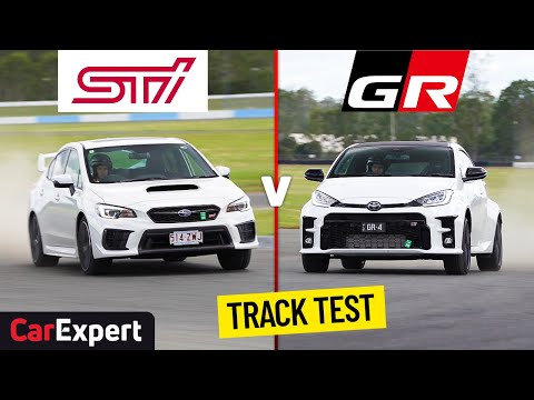 Toyota GR Yaris v Subaru Impreza WRX STI track test and performance review