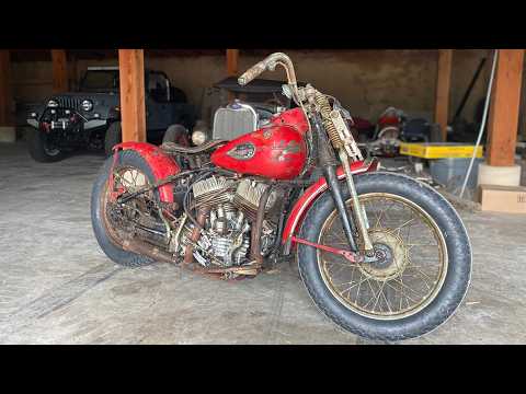 Will this Newly Restored Antique Junkyard Harley Davidson Run?