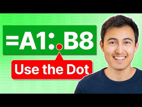 Stop Overcomplicating Excel Formulas: Just Use the Dot