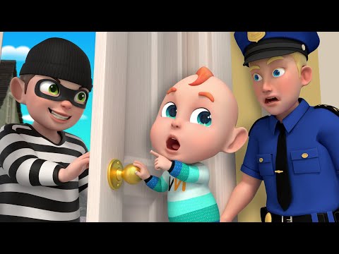 Knock Knock Knock! Who’s There (Safety tips) | Who's At the Door | Rosoo Nursery Rhymes & Kids Songs