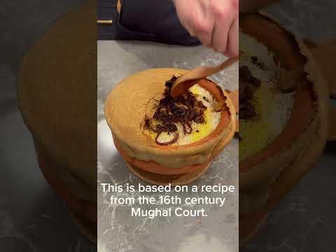 Breaking the seal on the Biryani.