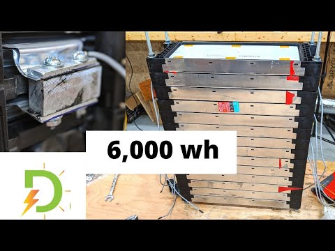 LG 6kwh Powerwall, Part 1, Joining Cell Tabs Together