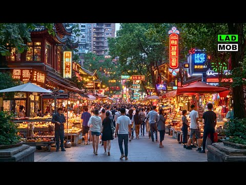 ๐จ๐ณ Chengdu, China Chunxi Road Pedestrian Street Night Walk - Bright Lights and City Vibes in 4K HDR