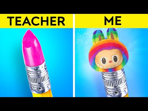 AMAZING IDEAS FOR SMART STUDENTS | Viral DIY School Crafts By 123 GO!