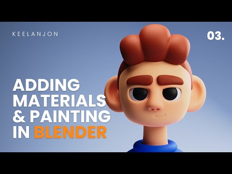 Blender Beginner Tutorial - Adding Materials & Painting in Sculpt Mode
