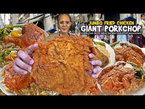Patok na "GIANT PORKCHOP at JUMBO FRIED CHICKEN" na May Konting PLATO! OVERLOAD w/ GULAY at BAGOONG!