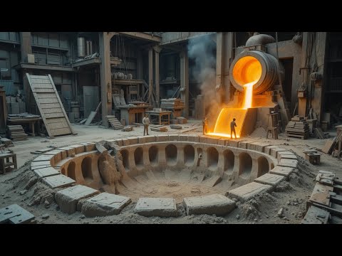 Biggest Gear of Manufacturing The Largest Industrial Gear for Rolling Mill Plant HugeGear Production