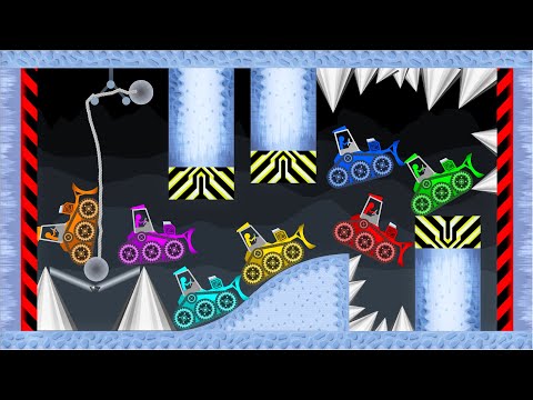 Bulldozer Crush - Shutter Crush 11 in Algodoo