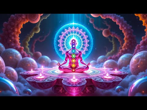 Balance Chakras While Sleeping, Melatonin Release, Stop Overthinking, Worry & Stress - 528Hz