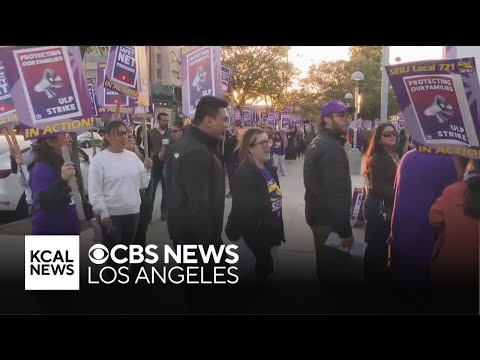 Thousands of LA County union workers on strike
