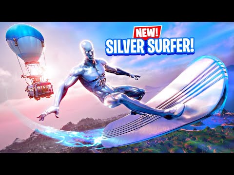 New SILVER SURFER Pack!! Winning in Solos! (Fortnite Season 4)