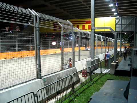Singapore GP 2011 Safety car speed test