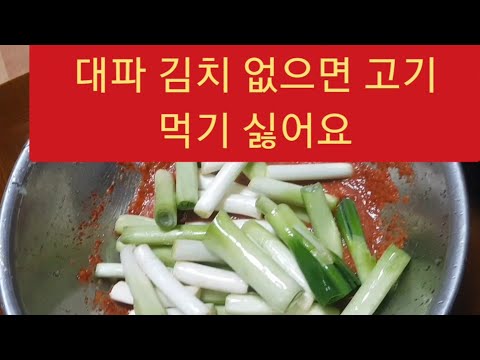저는 '대파 김치' 없으면 밥,고기 안 먹어요 (맛집 요리사도 인정한 최고의 레시피 알려드려요)