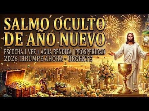 🔥💰 SALMO OCULTO DE AÑO NUEVO: Escucha 1 Vez + Agua Bendita - Prosperidad 2026 IRRUMPE AHORA