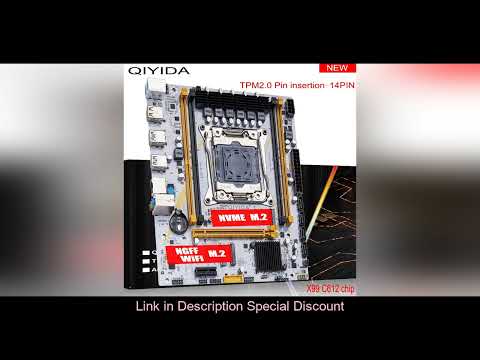 QIYIDA X99 Motherboard LGA2011-3 Slot SATA3.0 USB3.0 NVME M.2 NGFF WIFI Support DDR4 Memory and