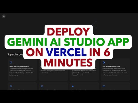Host Your AI Studio App on Vercel in 6 Minutes | Full Deployment Tutorial (2025)