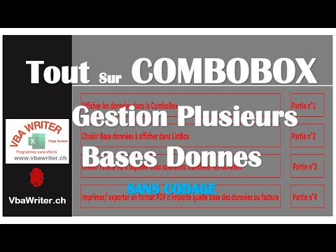VBA COMBOBOX Magique- Gestion Plusieurs Bases des données d'A à Z- Sans Codage_69. VbaWriter.ch