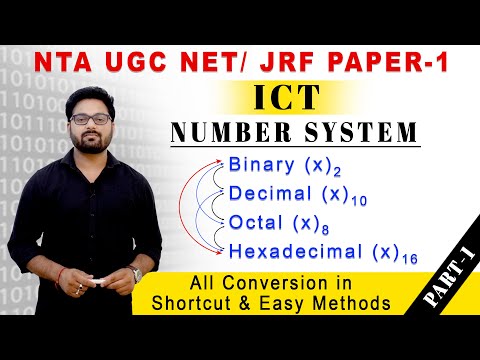 UGC NET NTA JRF PAPER -1 Binary,Decimal,Octal,Hexadecimal, Conversion in Easy & short Tricks PART-1.