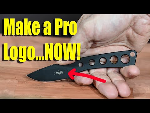 How To Make A Logo On A Knife - It's Easy!